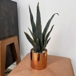 Threshold Faux Aloe Plant in Copper Pot - Large Bendable Decorative Succulent