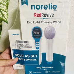 [BRAND NEW] Norelie RedRevive Laser Therapy Wand - Factory Sealed Set