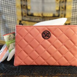 Badgley Mischka Coral Wristlet 
