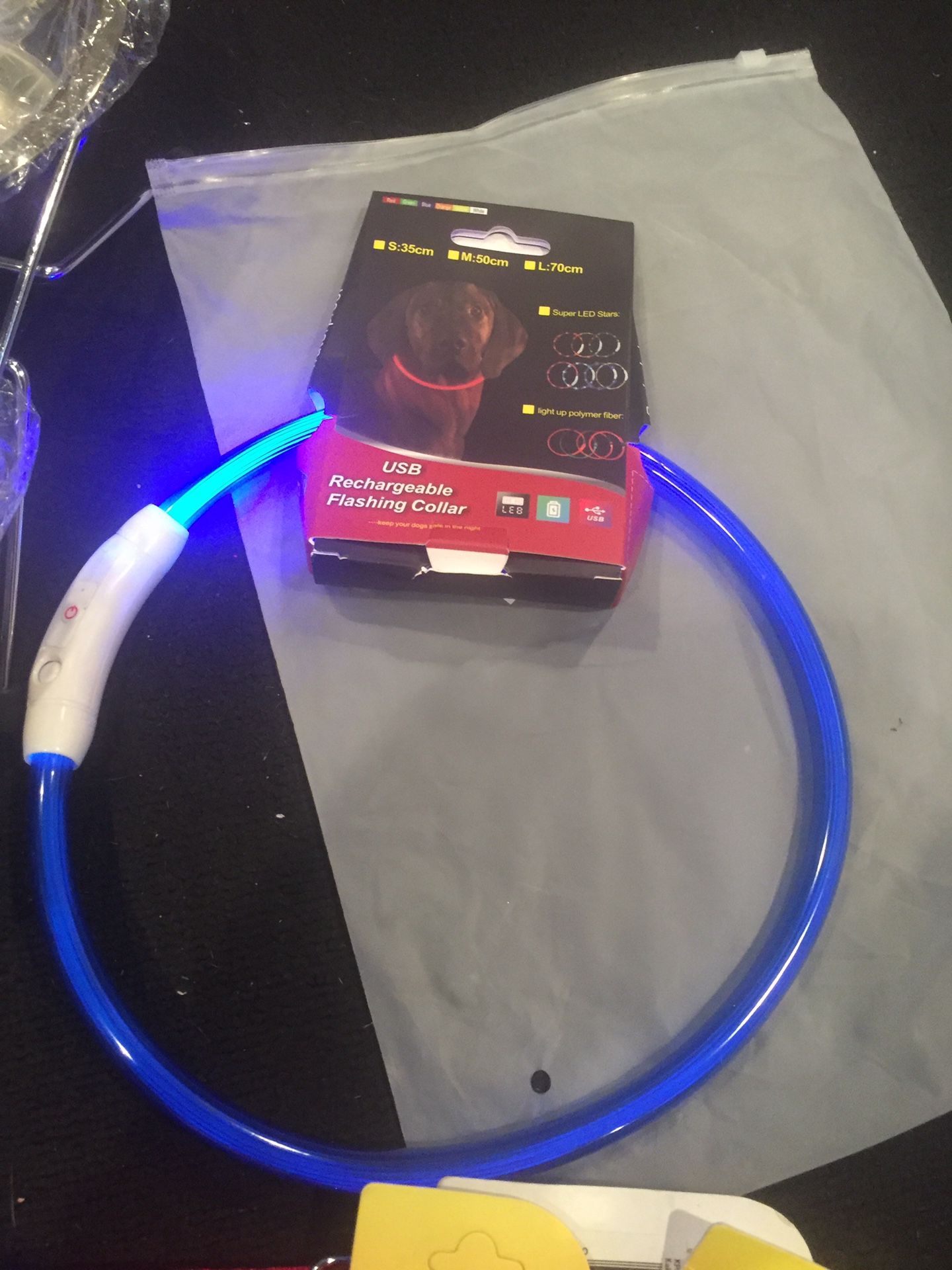 Light up dog collar