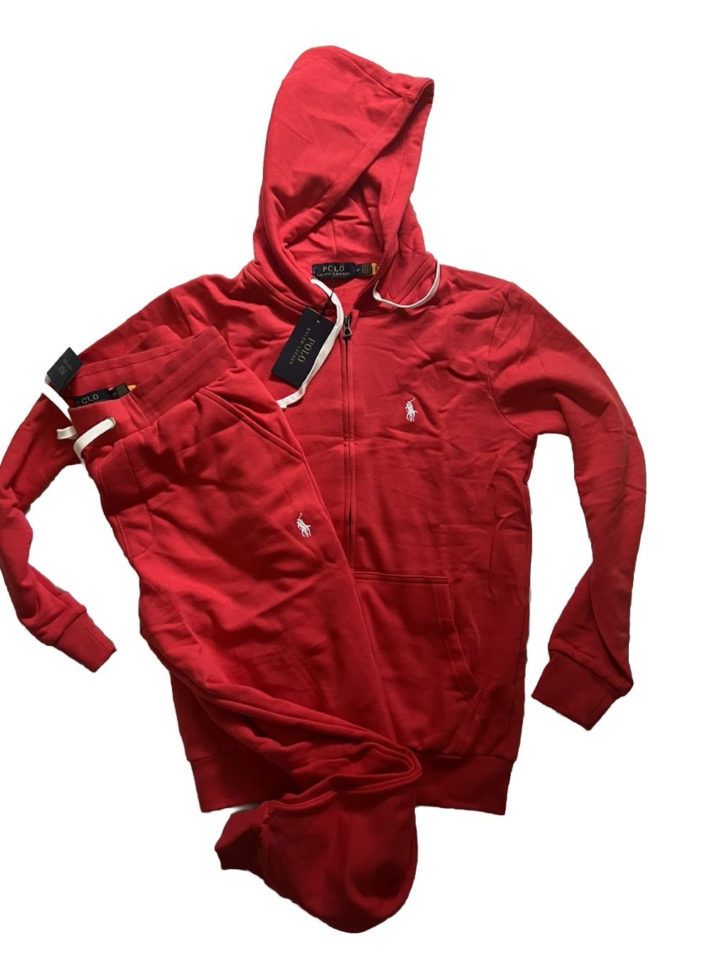 red polo ralph lauren sweat suit