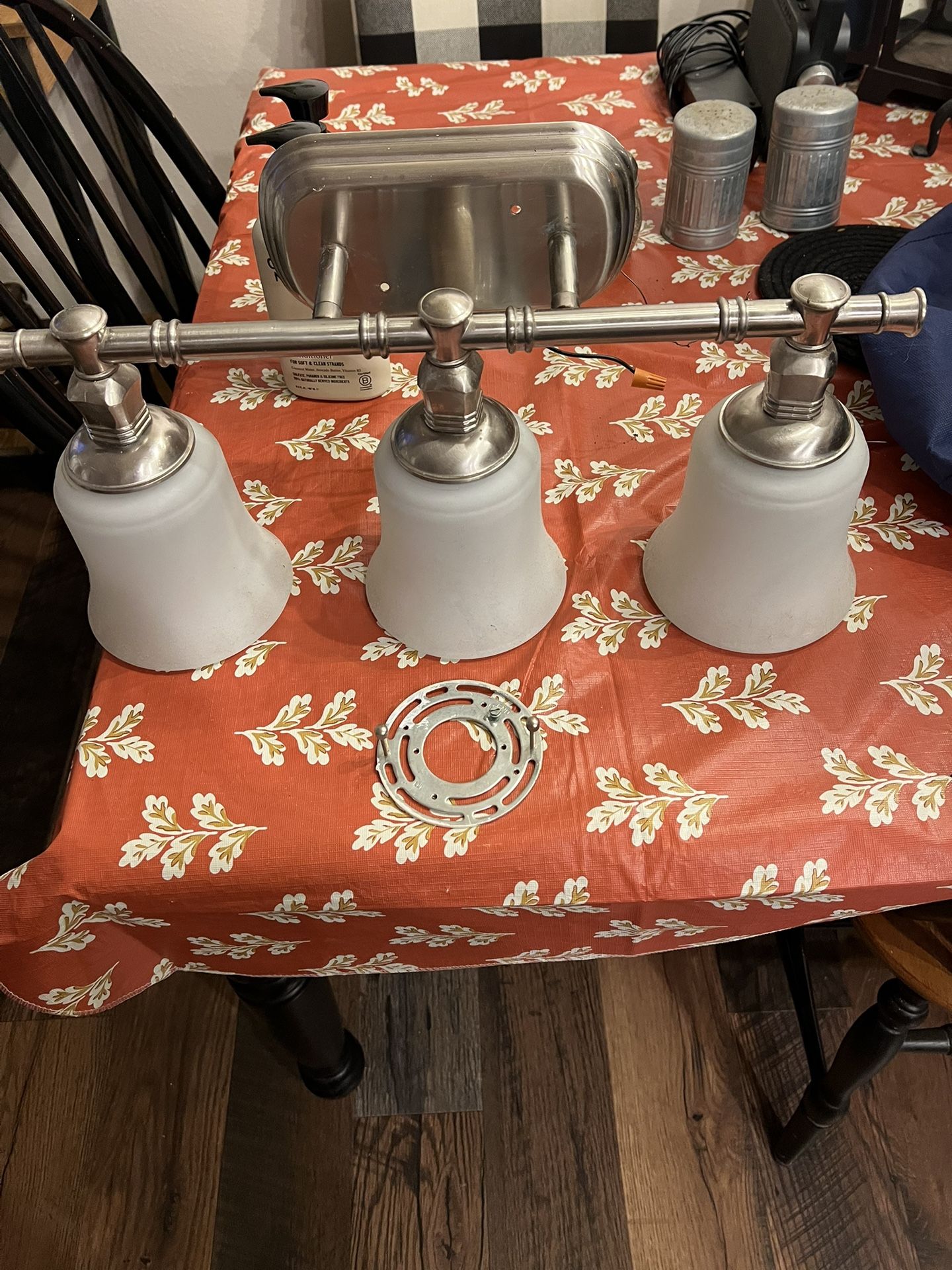 Brushed Nickel 3 Light for Bath Vanity