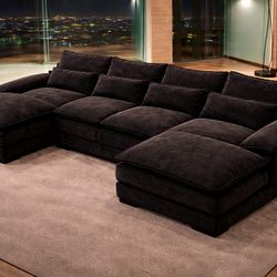 Large U-Shaped Sectional Sofa – Ultra Comfortable Design - All brand new in 3 boxes