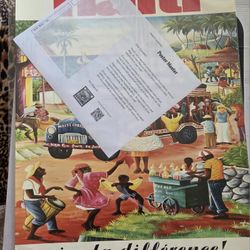 Post Master Print And Wooden Frame Brand New Sealed In  Open Box 