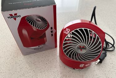 Red Vornado Desk Fan
