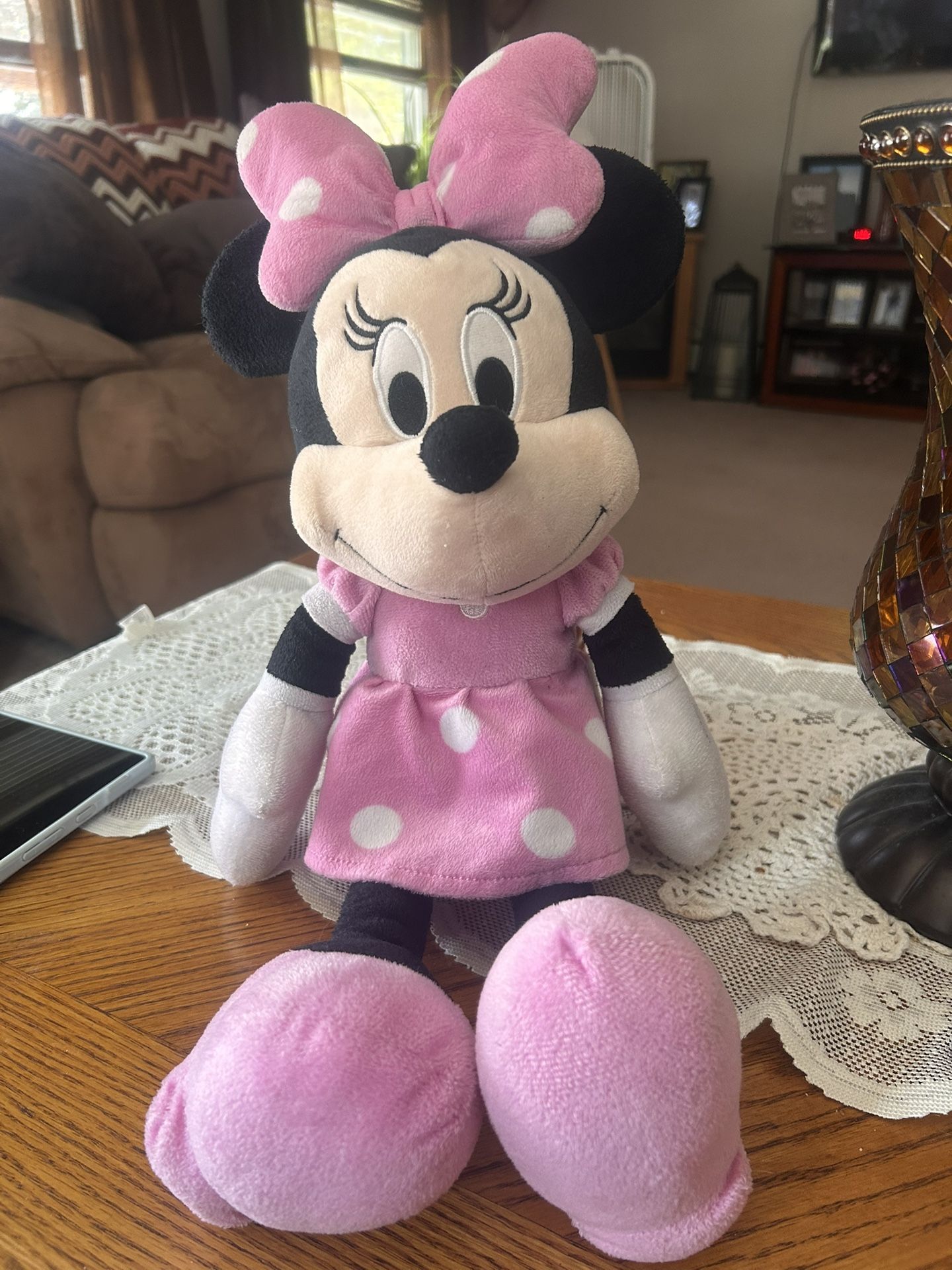 Disney~ Minnie Mouse Pink Plush ~16 “ Tall