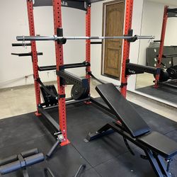 HEAVY DUTY SQUAT RACK/ POWER RACK/ GYM EQUIPMENT/ FREE DELIVERY 🚚 