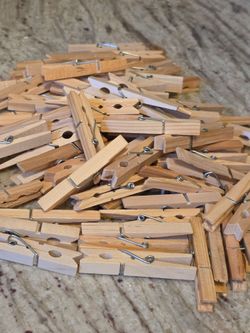 Wooden Clothespins Bulk Lot