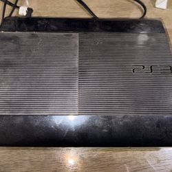 PS3 Slim Black W/ Accessories