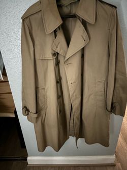 Men’s London Fog Tan Double-Breasted Trench Coat