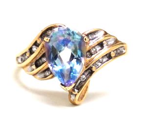 Ladies Alexandrite/Diamond Birthstone Ring