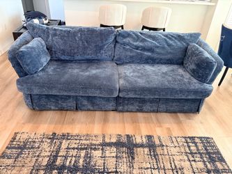 Blue Upholstery Sofa (Firm Price)