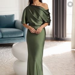 Olive Green Gown