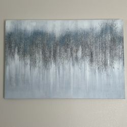 Blue And Silver Wall Art