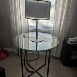 Glass Round End Table Room And Board
