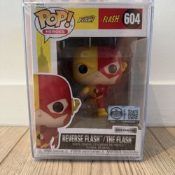 Funko Pop Reverse Flash The Flash #(contact info removed) PCS LE Gemini + Protector