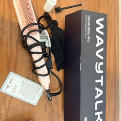 Wavy Talk Steam Hair Straightener Brush