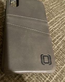 iPhone X/XS Wallet Case- Grey