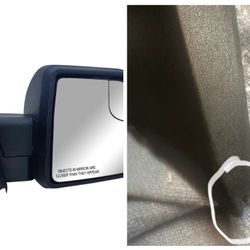 Replacement Passenger Right Side Door Mirror Textured Back Cover Power and Heated with Siginal Light for Ford F-150 fit year 2015 2016 2017 2018 2019 