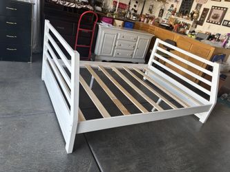 Solid WoodFull Bed Frame With Headboard and Footboard,