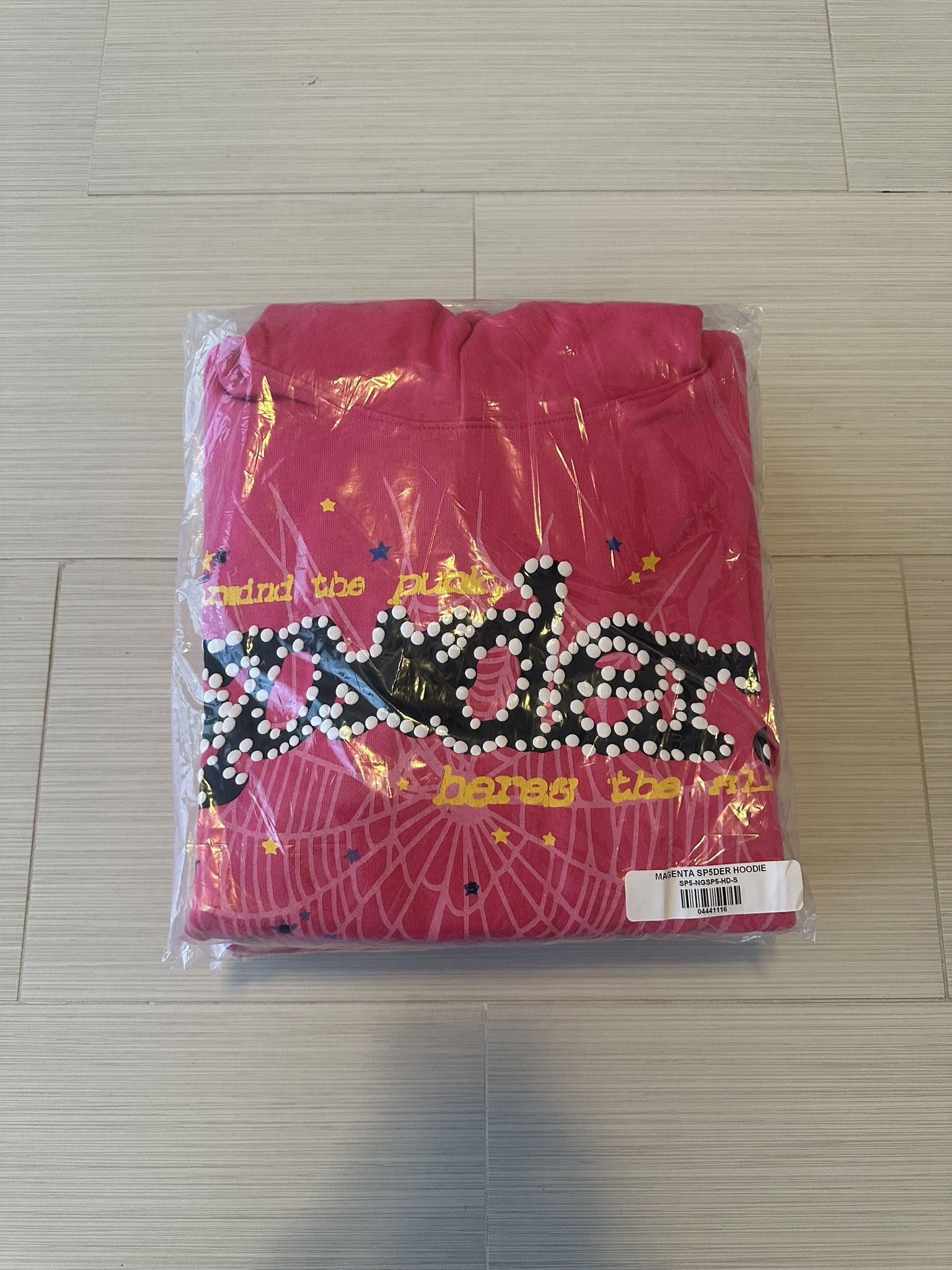 Sp5der P*nk V2 Pink Hoodie Size S & L