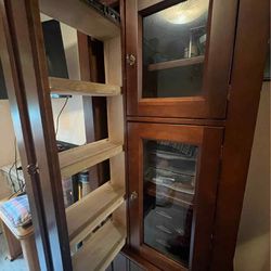 Wooden Cabinet With Pull -out Shelves 