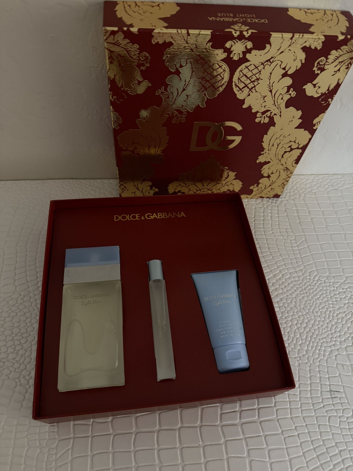 Light Blue D& G Perfume Set
