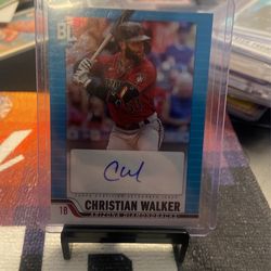 Christian walker Autographed Card 