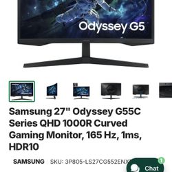 Samsung gaming monitors 27” curved 