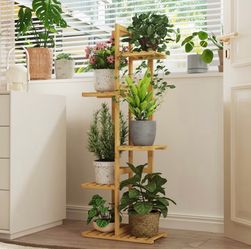 Tiered Bamboo Shelf