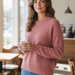 Gap 100% Cotton Relaxed Fit Sweater - Rose Hue - Size XS - Excellent condition