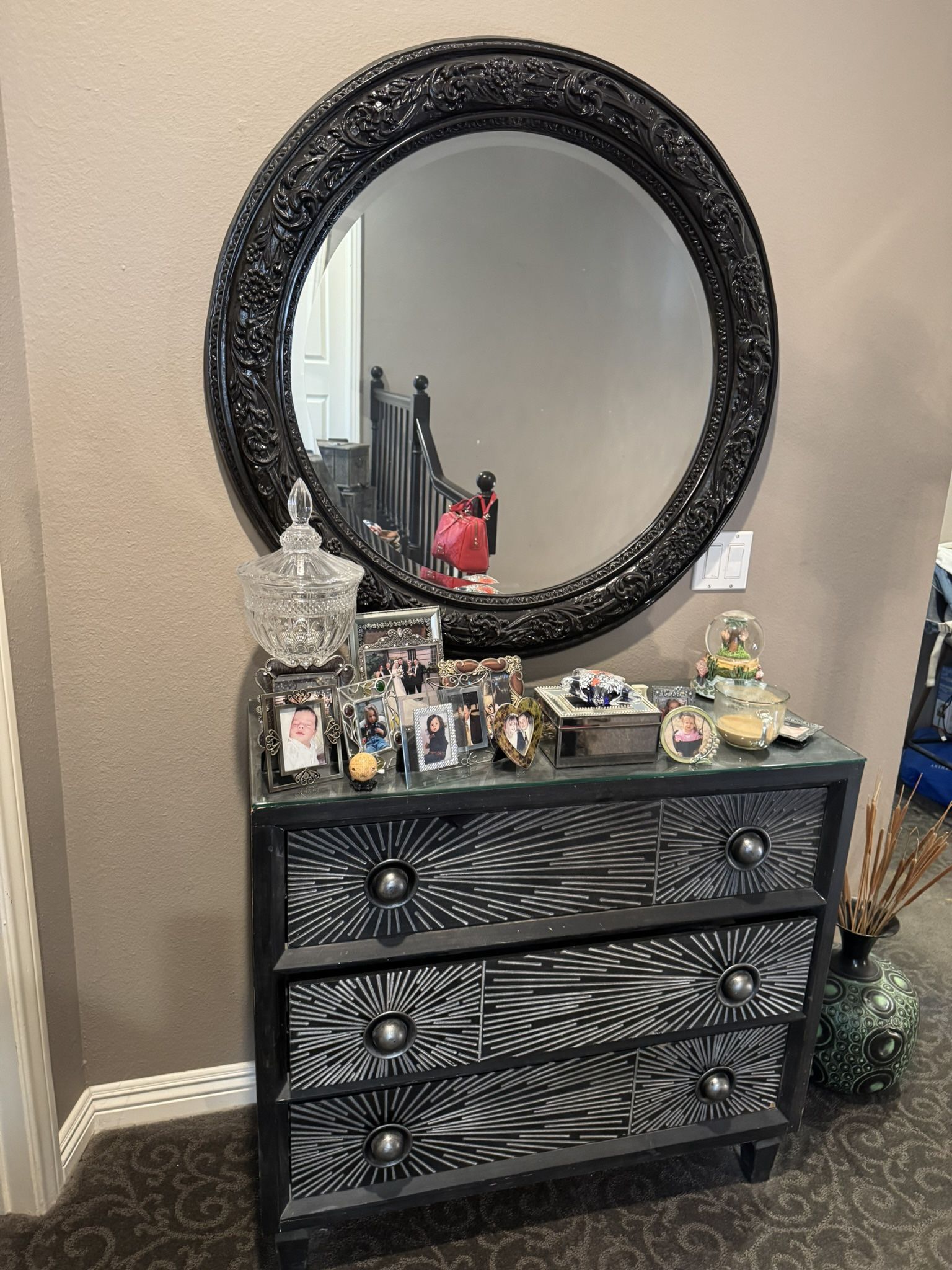 Accent Dresser And Mirror
