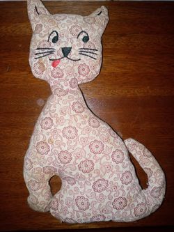 Vintage Hand Made Cat Decor