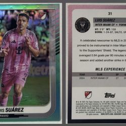 Luis Suarez: 2025 Topps Chrome MLS - Aqua Refractor #/199