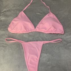Pink Thong Bikini 