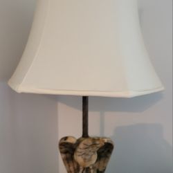 Antique Marble Eagle Lamp