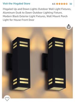 iYogaled Up and Down Lights Outdoor Wall Light Fixtures