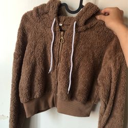 Fuzzy Crop Top Sweater