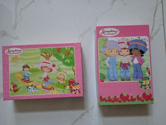 Vintage puzzles for kids: strawberry shortcake