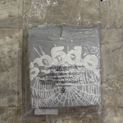 Sp5der OG Web Hoodie – Heather Grey