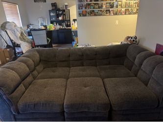 Grey interchangeable sectional