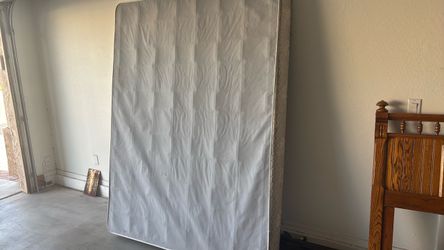 Queen bed frame with box  and headboard