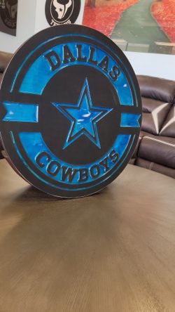 Dallas Cowboys . Wood And Epoxy. Handmade
