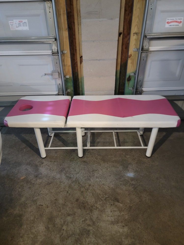 Folding table for massage or makeup