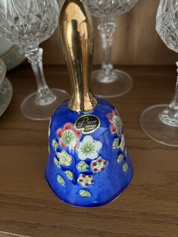 Vintage Hand Painted Porcelain Bell