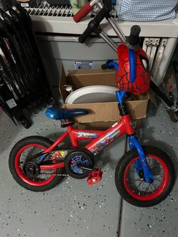 Kids spider man bike