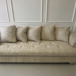 White Sofa Set - 2 Couches, 1 Love Seat, 1 Ottoman = 1 Price 