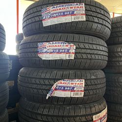 ‼️📲215/70/15 Vendo set De Llantas Nuevas Marca América