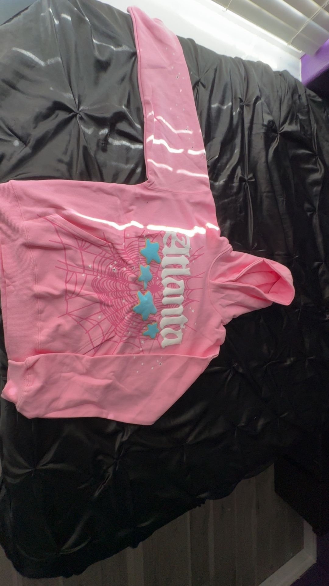 1:1 pink sp5der hoodie atlanta