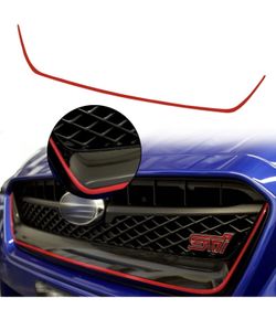 2015 - 2017 Subaru WRX STI red stripe front grille